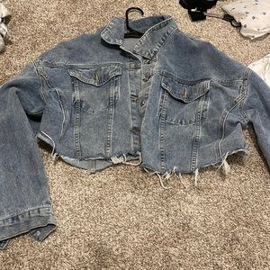 Crop jeans jacket